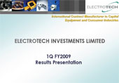 1Q FY2009 Results Presentation