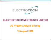2Q FY2006 Results Presentation 