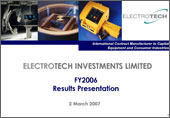 FY2006 Results Presentation 