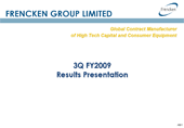 3Q FY2009 Results Presentation